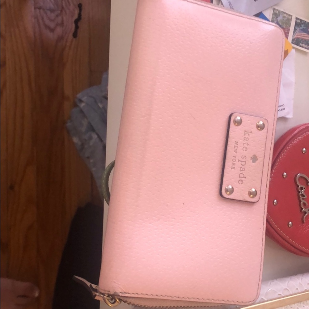 Pink Kate spade wallet